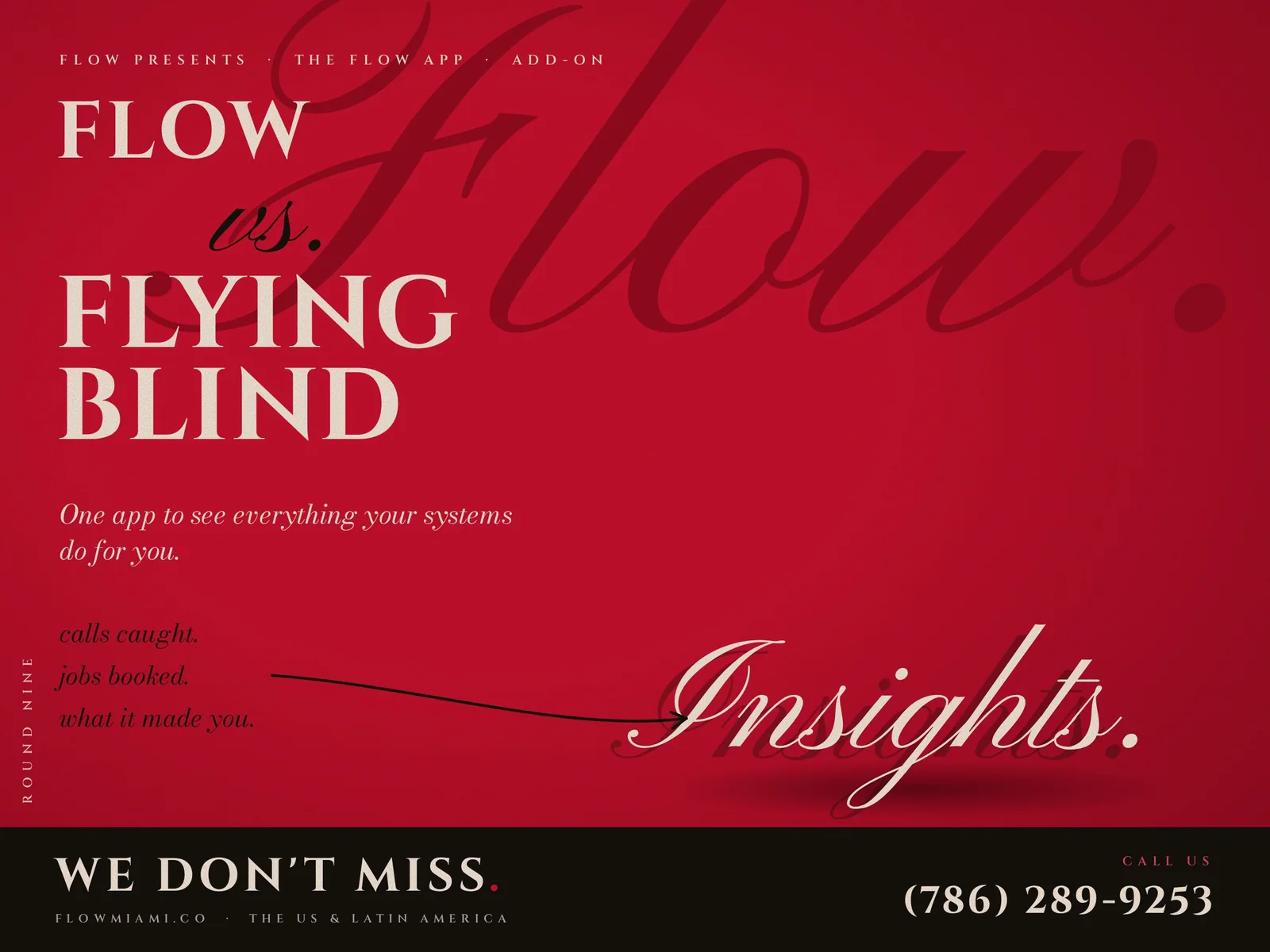 Flow vs. flying blind — The Flow app poster